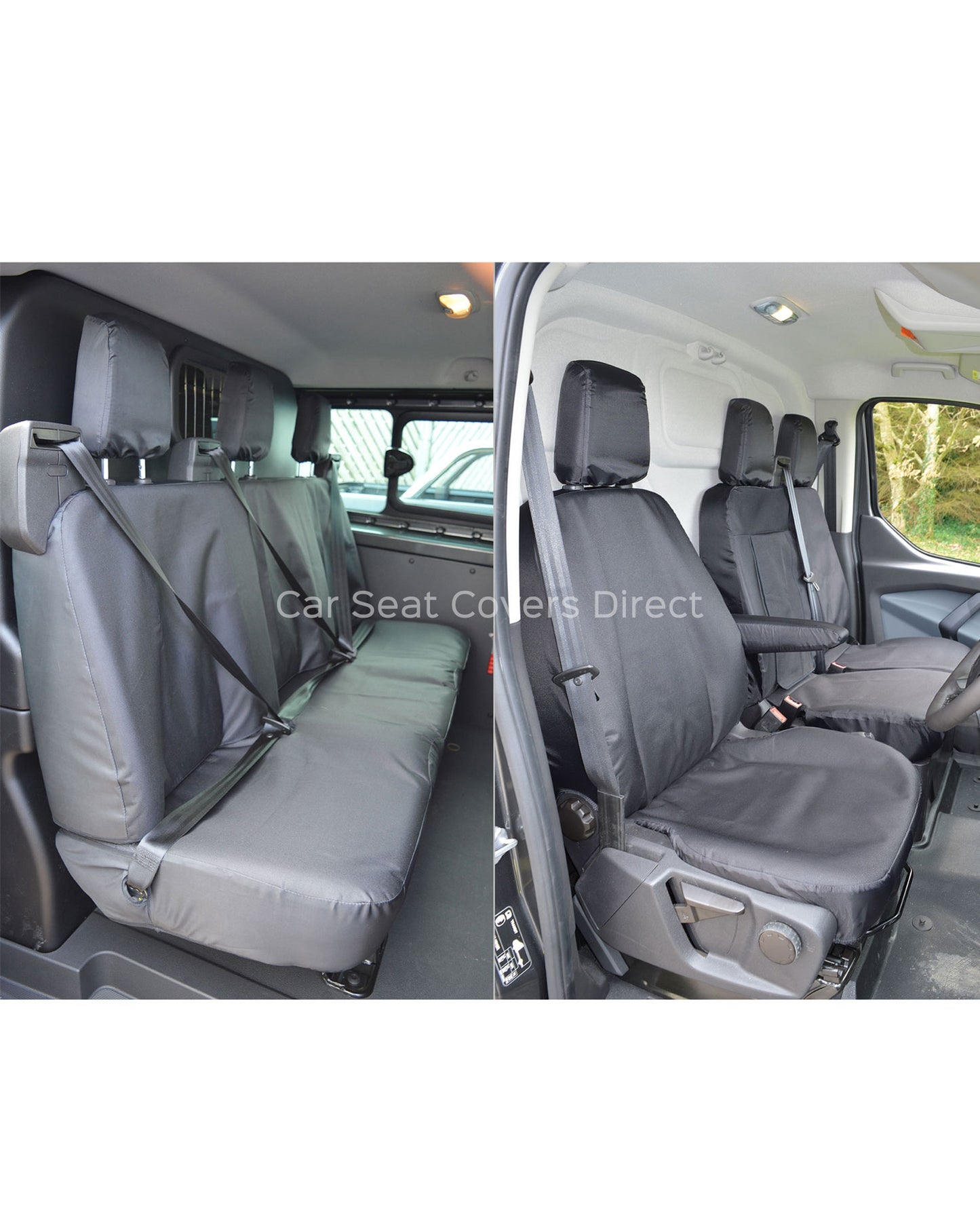 Ford Transit Crew Cab MWB & LWB (2014-Present) Heavy Duty Seat Covers | 6 Seats | UK Made