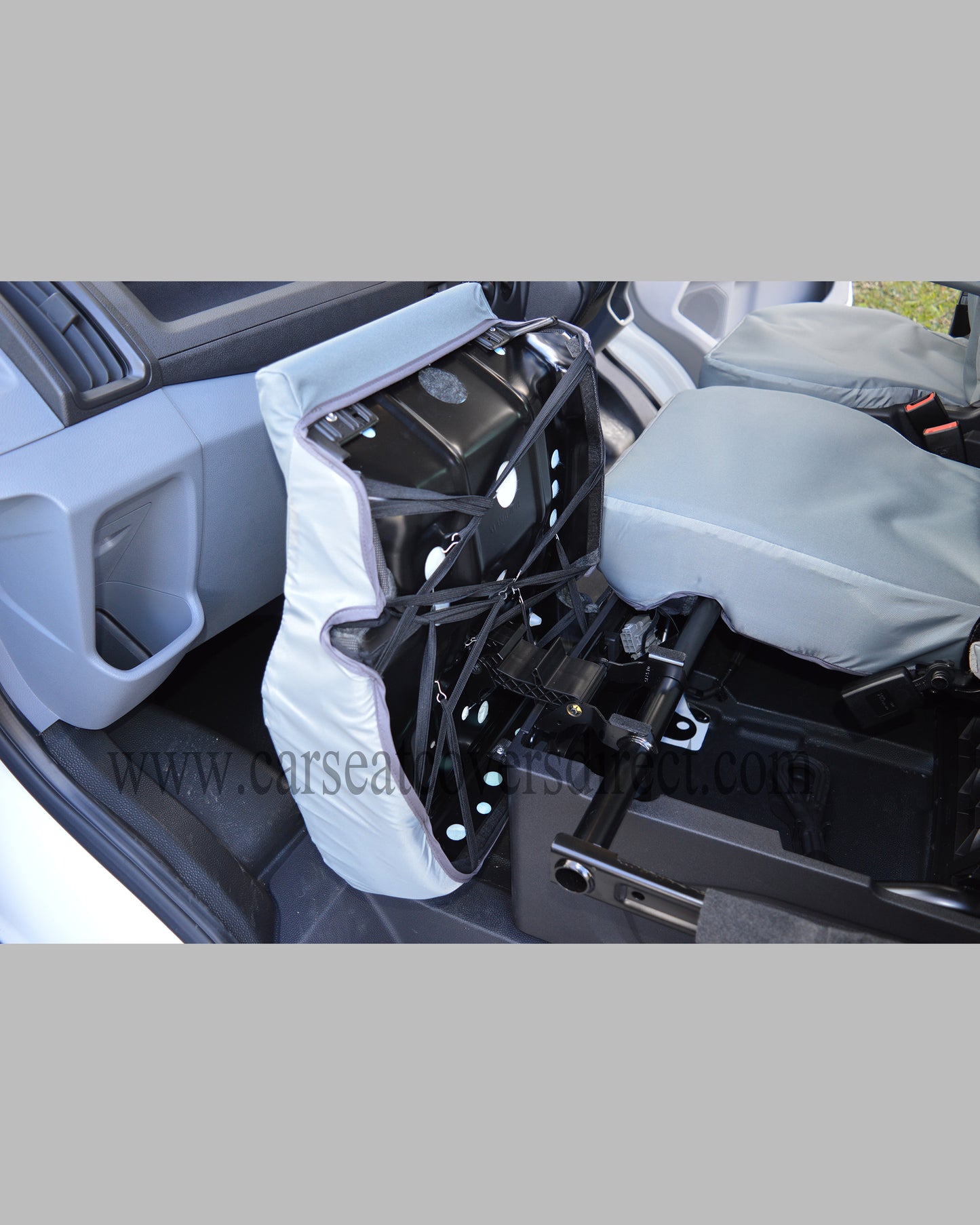 Ford Transit LWB & Tipper Seat Covers - Extra Heavy Duty Grey Tailored (2014-Present)
