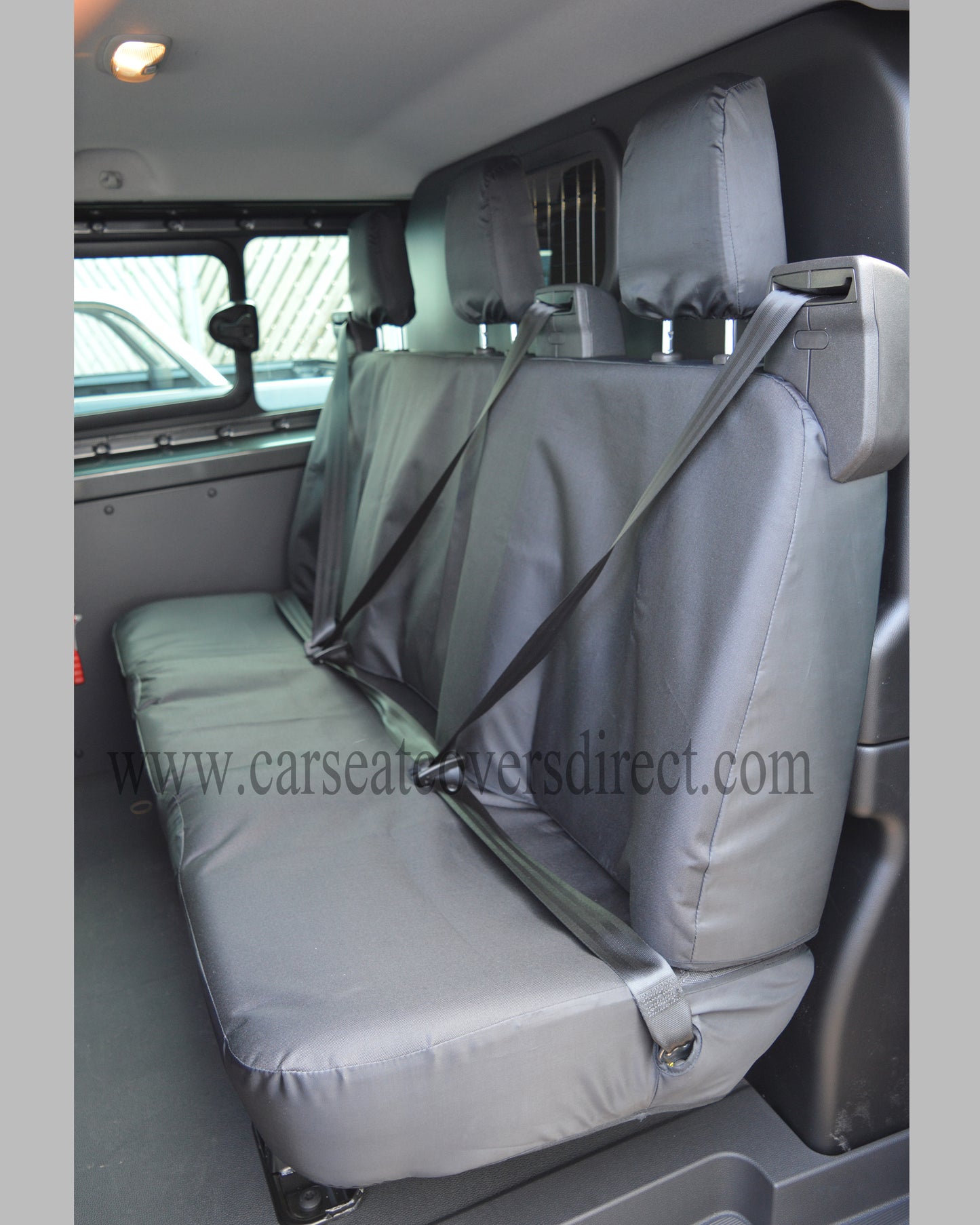 Ford Transit Custom Crew Cab Seat Covers - Heavy Duty Black Full Set (2014-Present)
