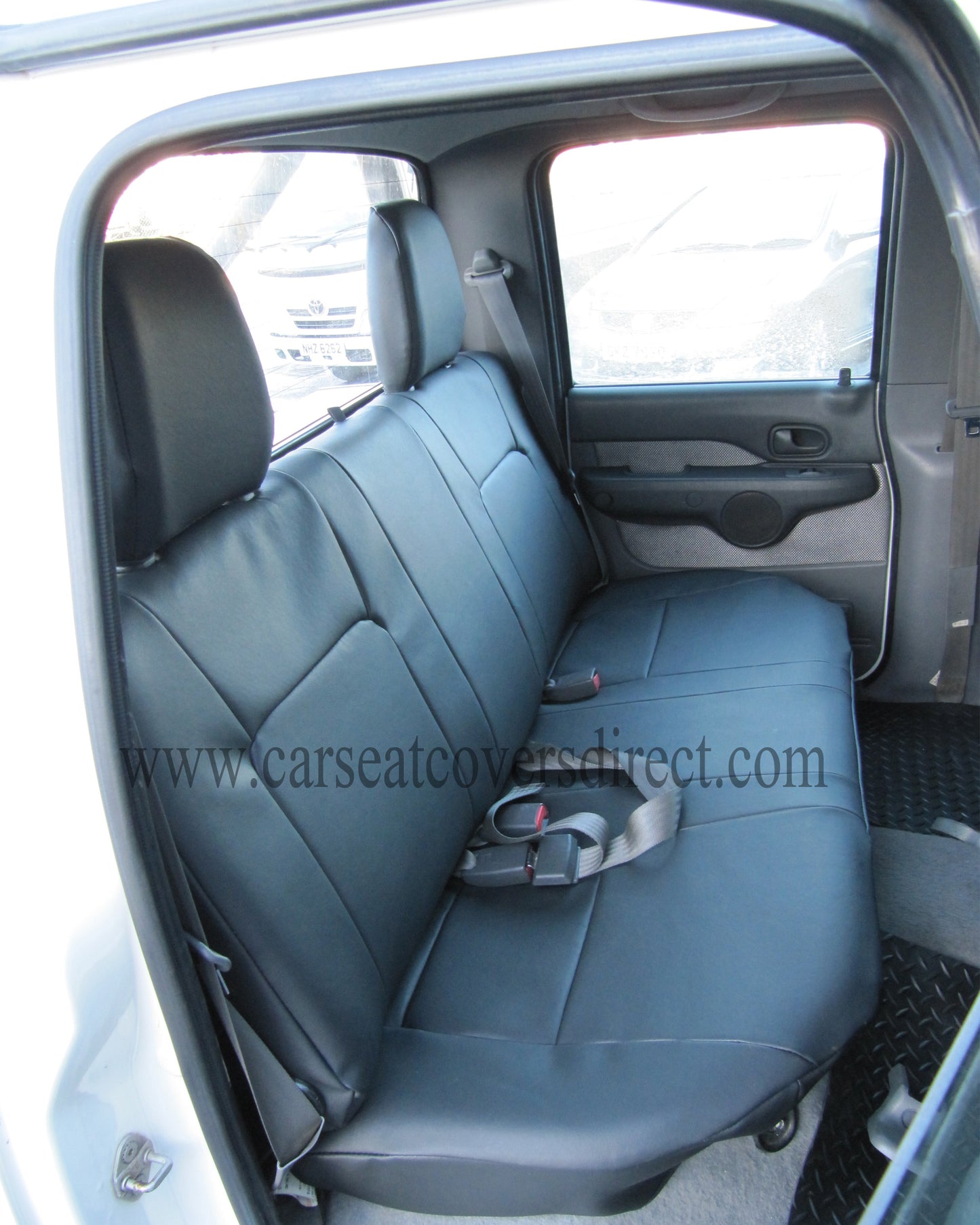 Ford Ranger Seat Covers - All Black Leatherette Fully Tailored (2006-2009)