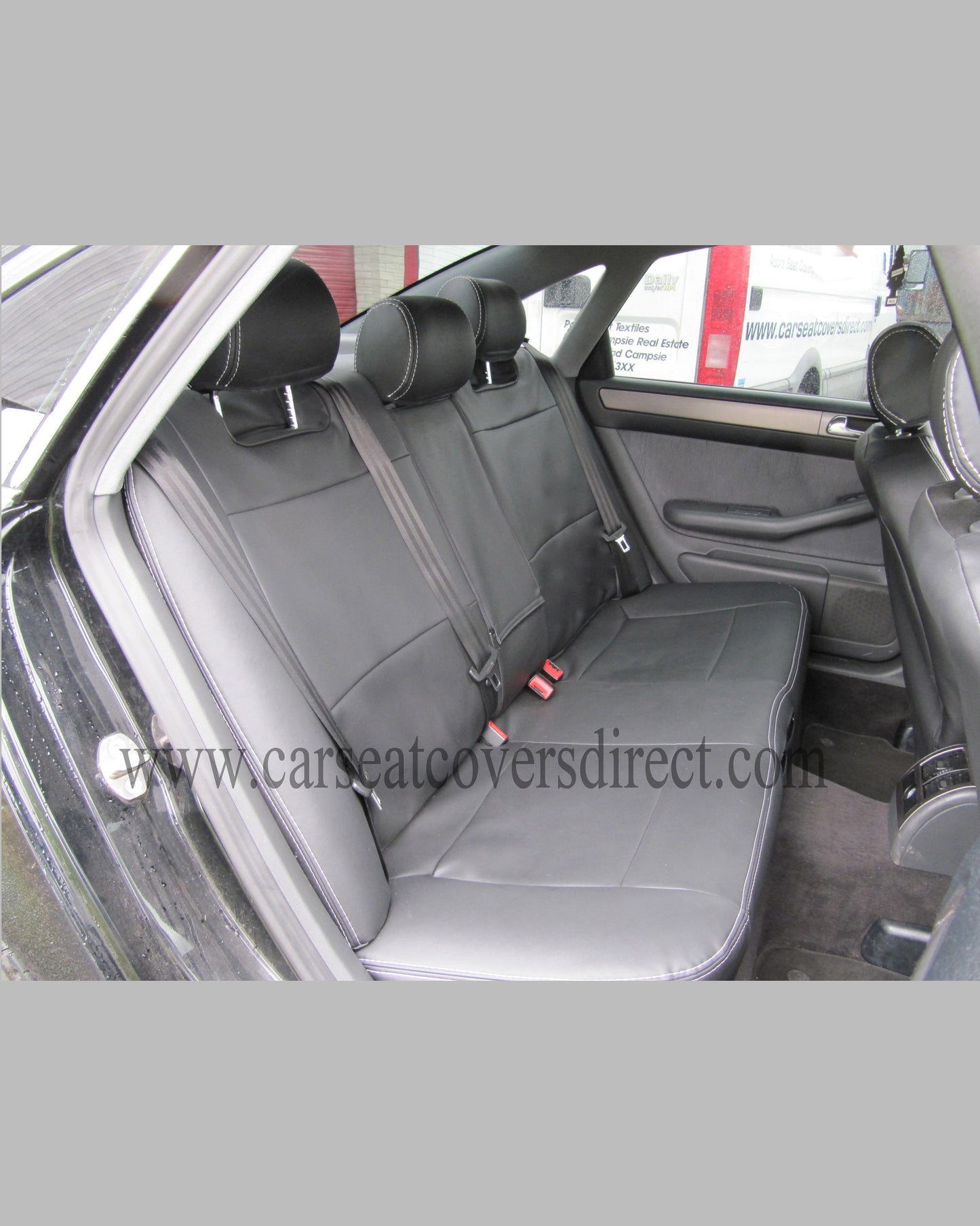 Audi A6 C5 Seat Covers - Black With Logos (1997–2004)