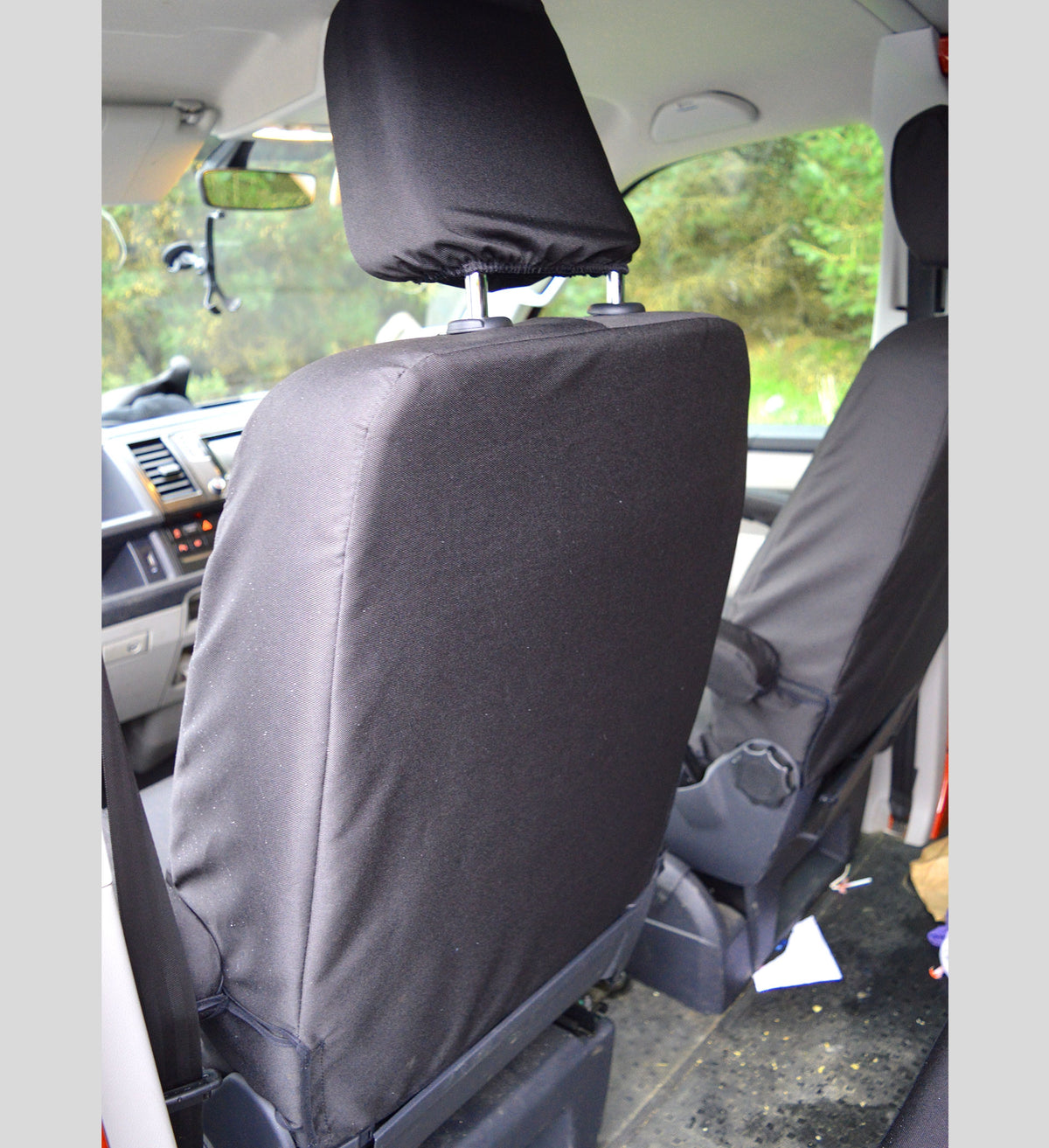 Volkswagen Transporter T5 Captain Seat Covers | Black Heavy Duty | Custom Made to Order