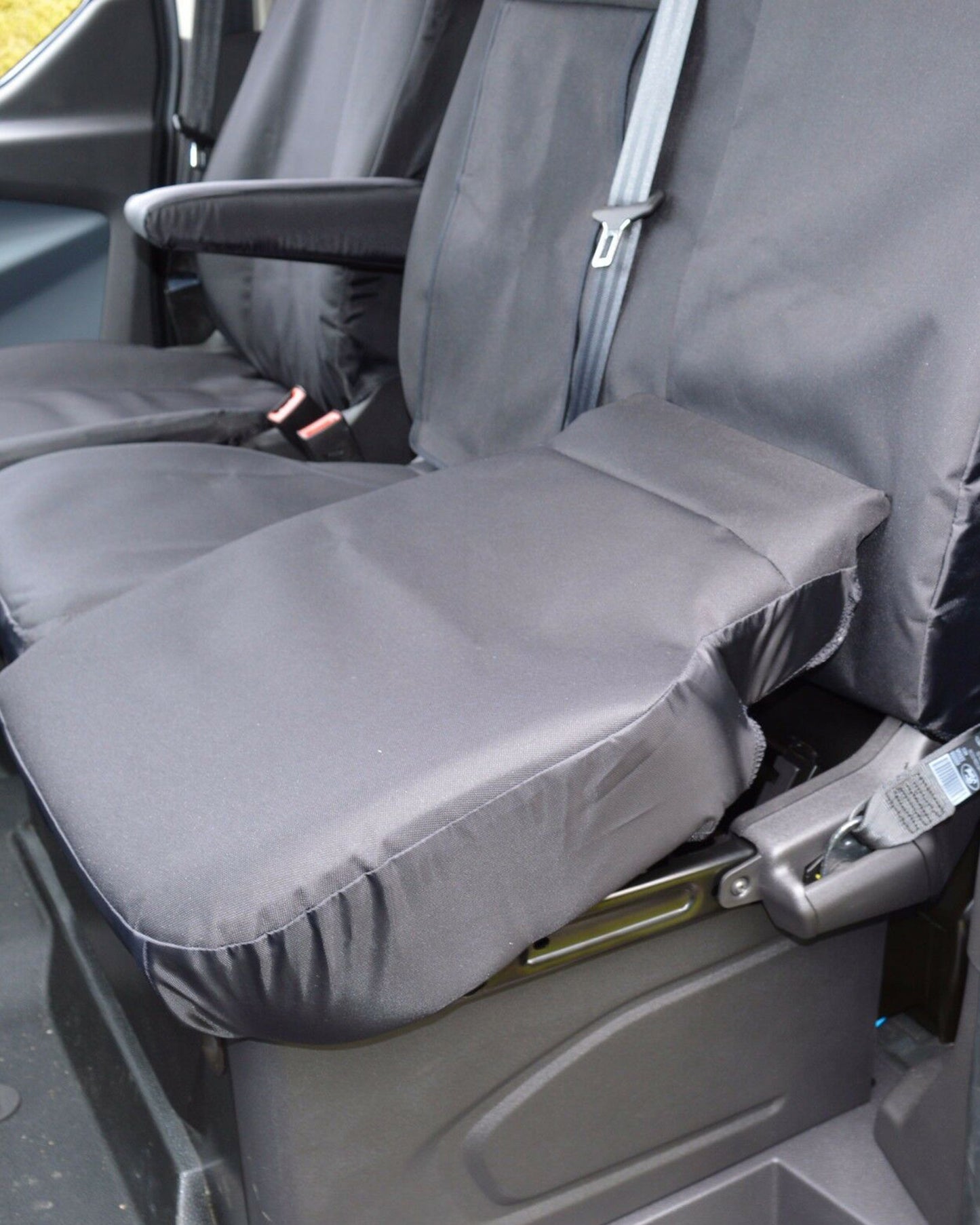 Ford Transit LWB Crew Cab Heavy Duty Seat Covers - Black Waterproof (2014-2020)