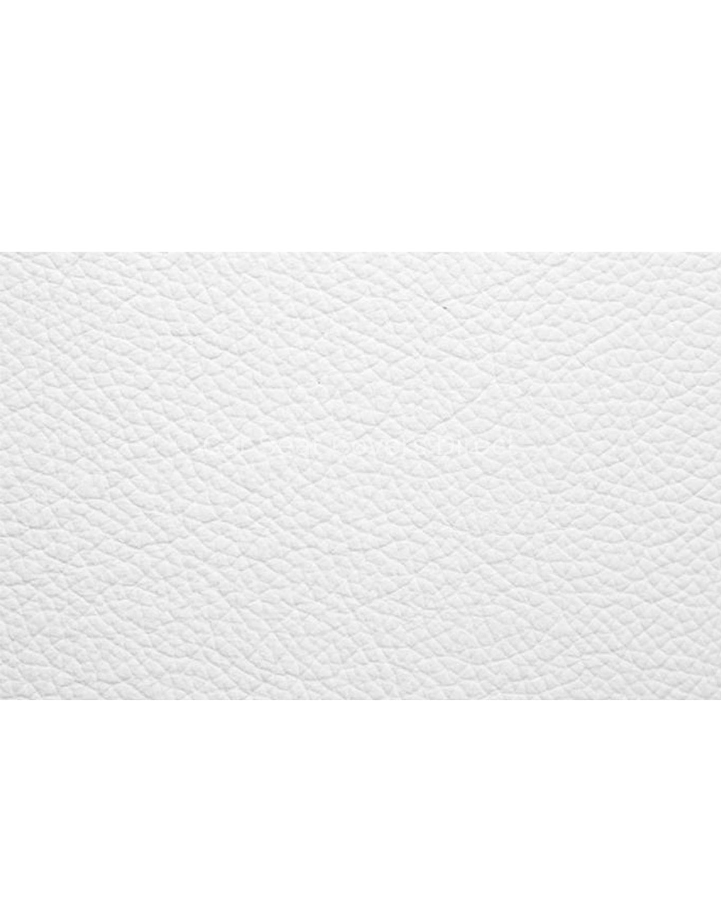 White Real Leather
