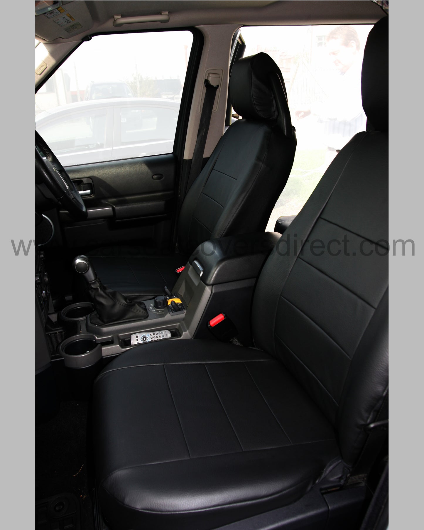 Land Rover Discovery Seat Covers - Black Leatherette (3rd Generation)