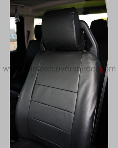 Land Rover Discovery Seat Covers - Black Leatherette (3rd Generation)