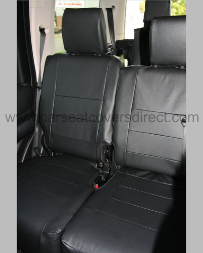 Land Rover Discovery Seat Covers - Black Leatherette (3rd Generation)