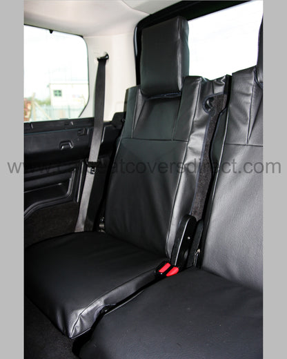 Land Rover Discovery Seat Covers - Black Leatherette (3rd Generation)