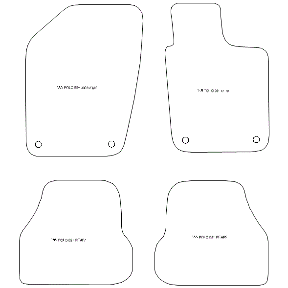 VOLKSWAGEN VW POLO (2010-present) Car Mats