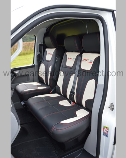 Volkswagen VW Transporter T5 & T6 Sportline Replica Leatherette Seat Covers