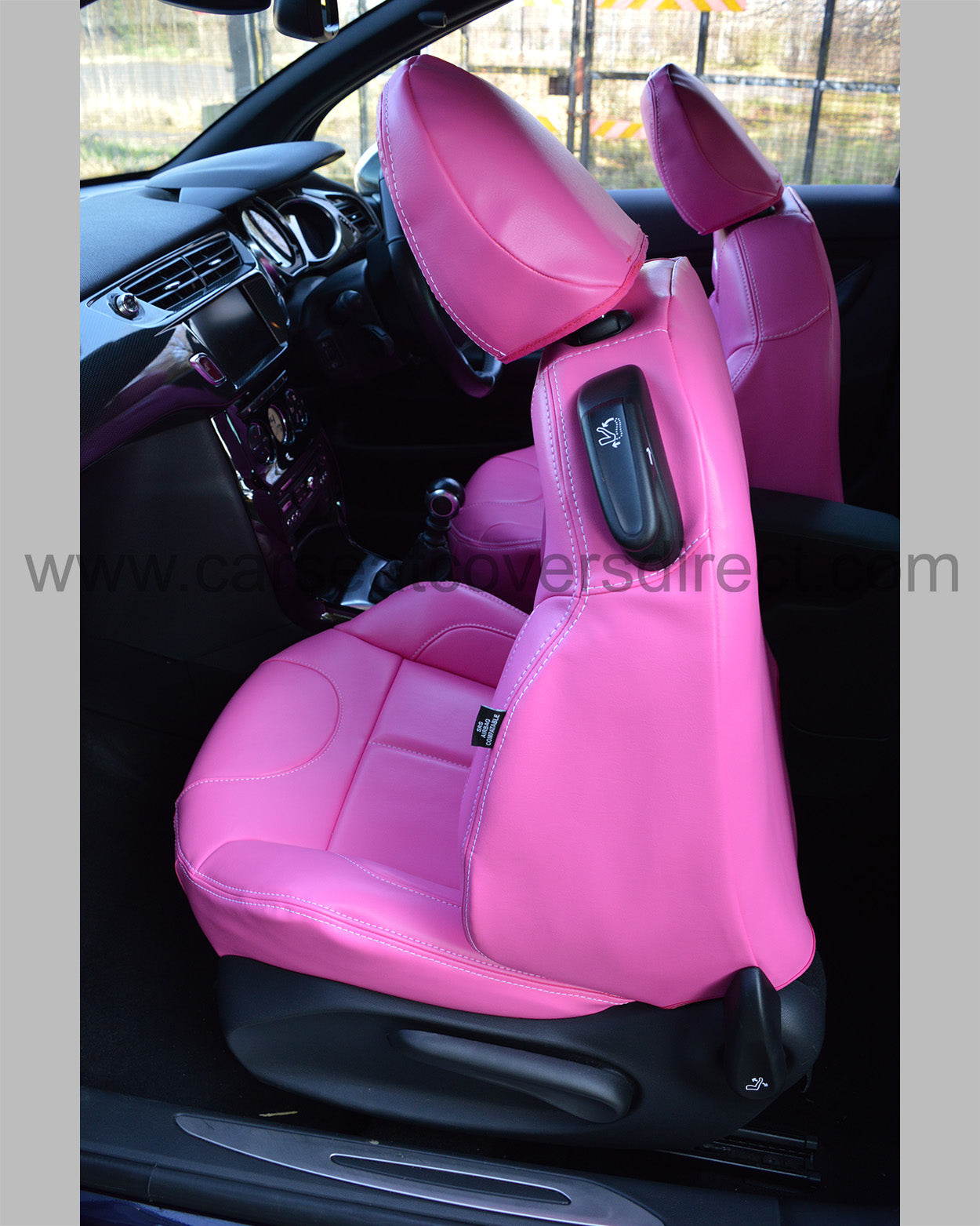 Citreon DS3 Seat Covers - Pink with Logos