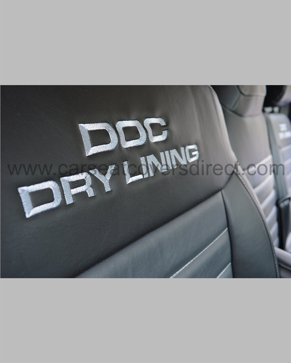 Vauxhall / Opel Vivaro Tailored Seat Covers - Black with Grey
