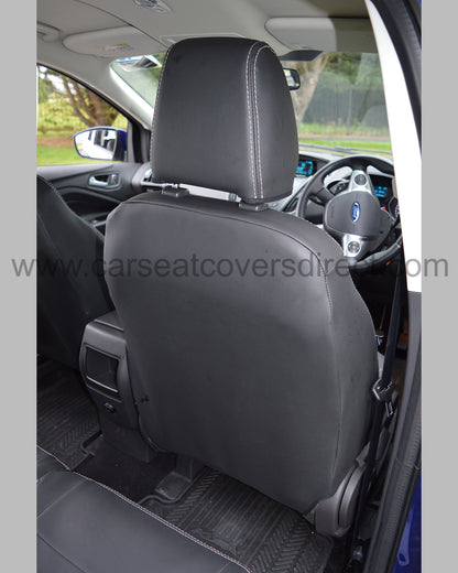 Ford Kuga Seat Covers - Black with Logos. 2nd Generation