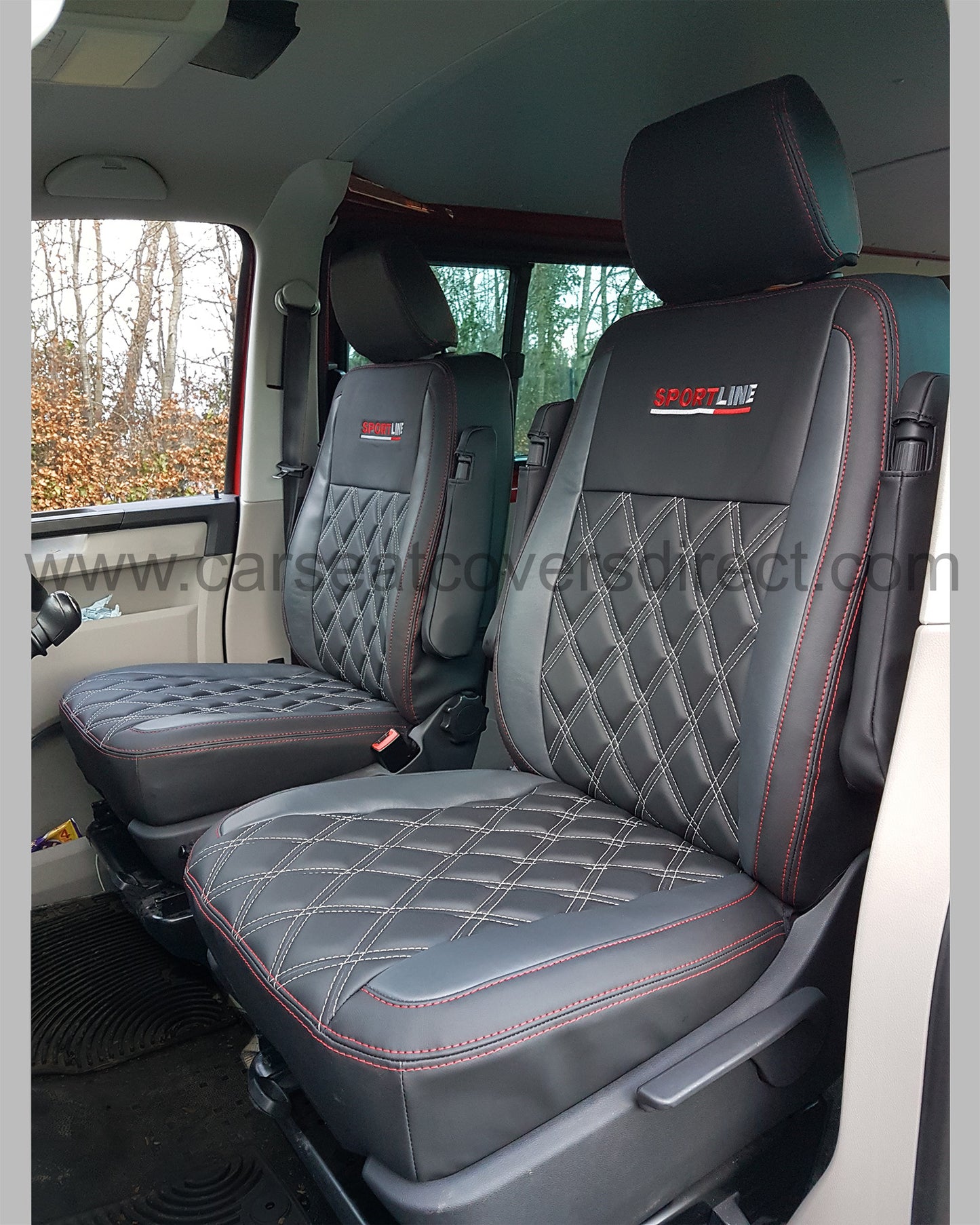 Volkswagen Transporter T5 & T6 Kombi  (5 Seats)  Black & Grey