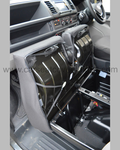 Volkswagen VW Transporter T6 Heavy Duty Seat Covers - Black