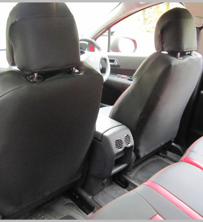 Peugeot 3008 Tailored Car Seat Covers - Charcoal & Red