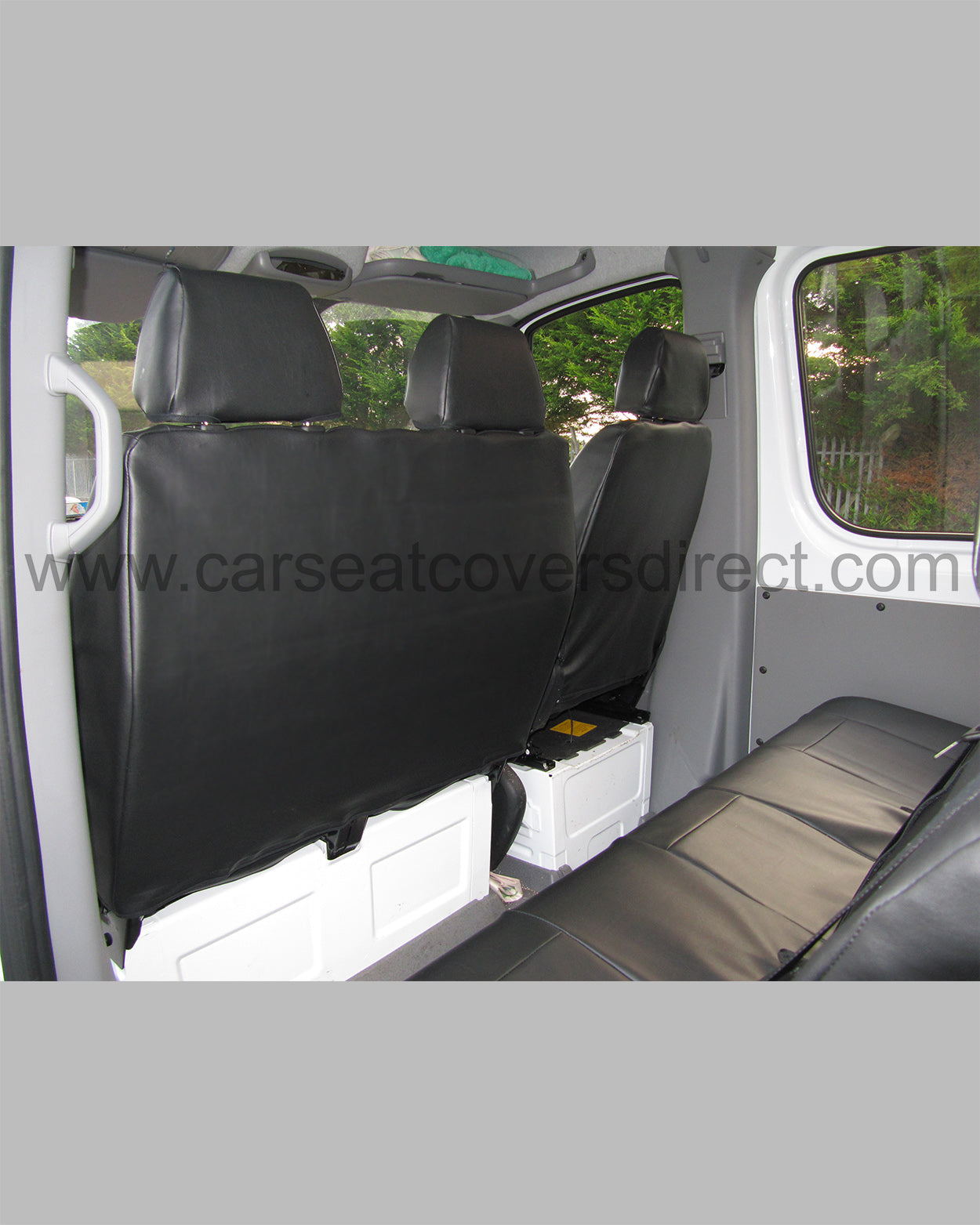 Mercedes Sprinter Crew Cab Seat Covers - Black Leatherette