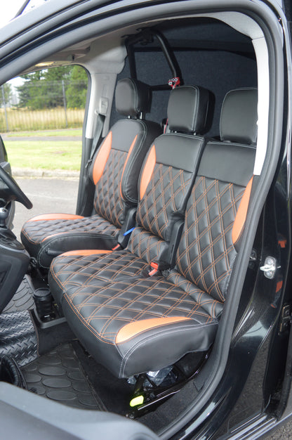 Citroën Berlingo Seat Covers (2008+) | Waterproof Diamond Quilted Leatherette | Custom Made to Order
