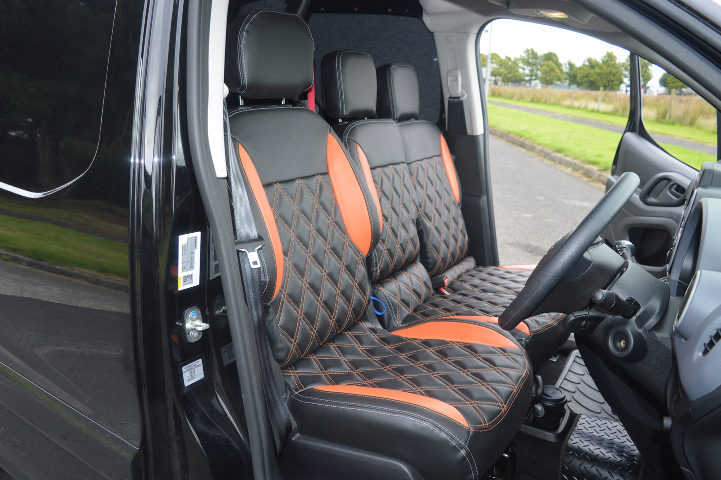 Citroën Berlingo Seat Covers (2008+) | Waterproof Diamond Quilted Leatherette | Custom Made to Order