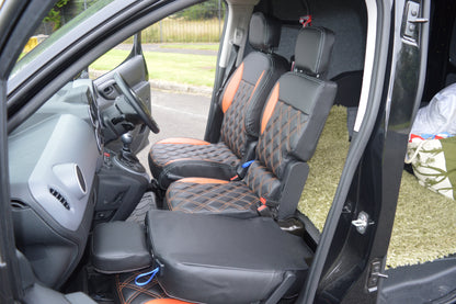 Citroën Berlingo Seat Covers (2008+) | Waterproof Diamond Quilted Leatherette | Custom Made to Order