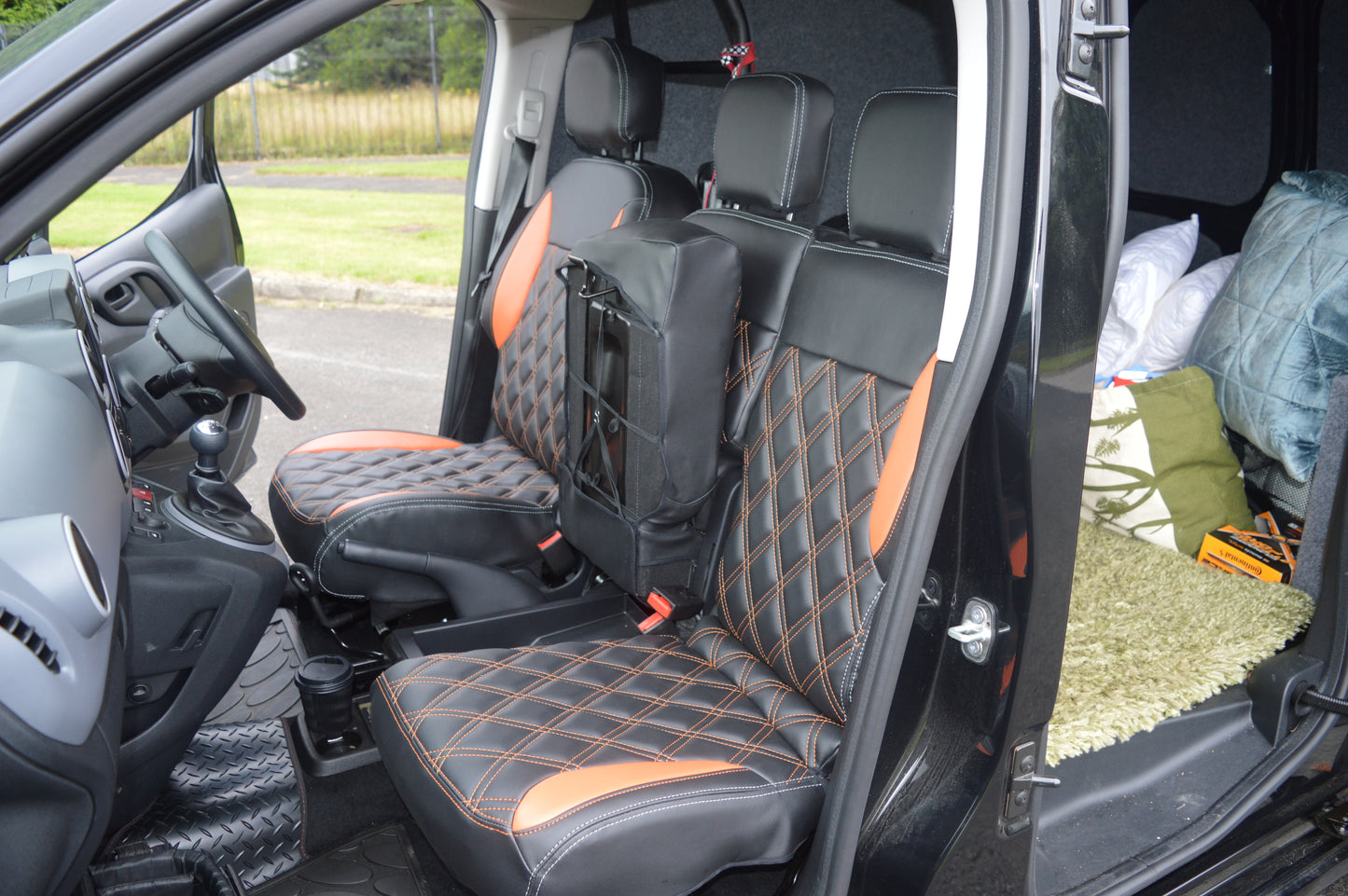 Citroën Berlingo Seat Covers (2008+) | Waterproof Diamond Quilted Leatherette | Custom Made to Order