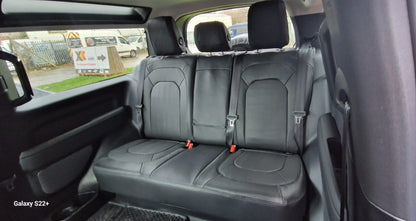 Land Rover Defender SWB 2020 onwards Black leatherette with carbon fibre inserts - 5 Seater