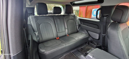 Land Rover Defender SWB 2020 onwards Black leatherette with carbon fibre inserts - 5 Seater