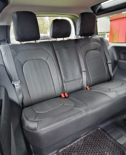 Land Rover Defender SWB 2020 onwards Black leatherette with carbon fibre inserts - 5 Seater