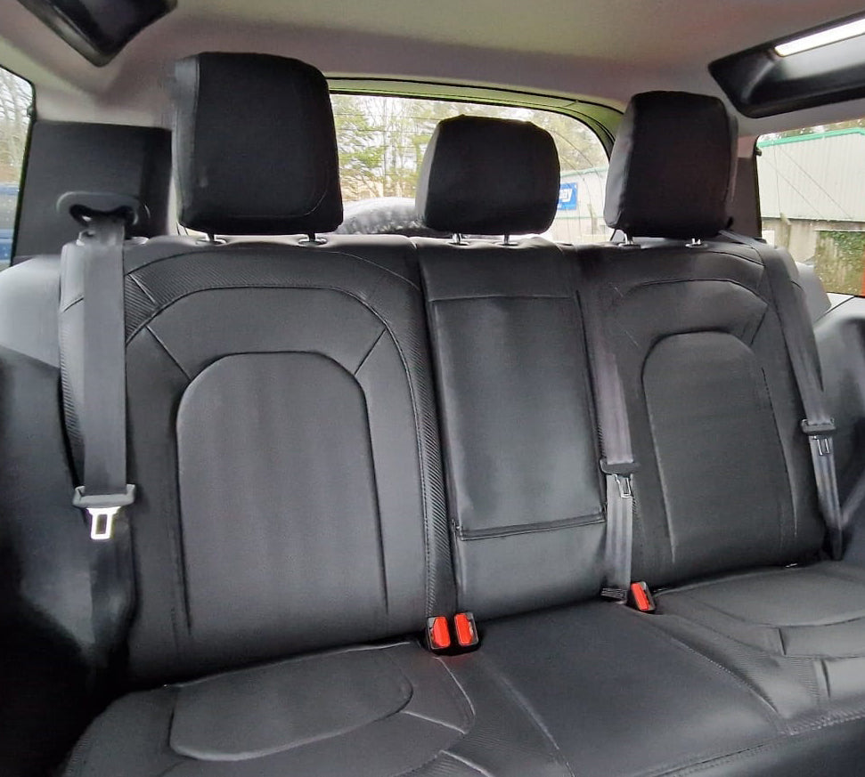 Land Rover Defender SWB 2020 onwards Black leatherette with carbon fibre inserts - 5 Seater