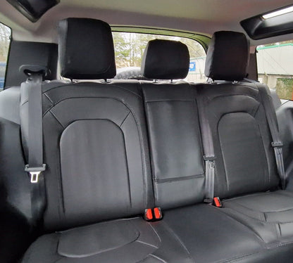 Land Rover Defender SWB 2020 onwards Black leatherette with carbon fibre inserts - 5 Seater