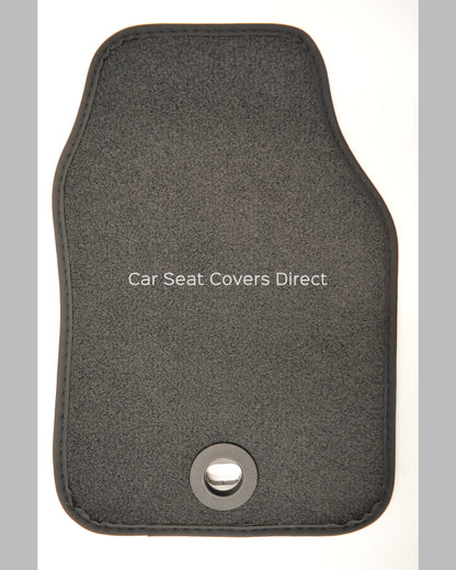 Volkswagen VW Caddy Floor Mats With Logo & Leatherette Binding