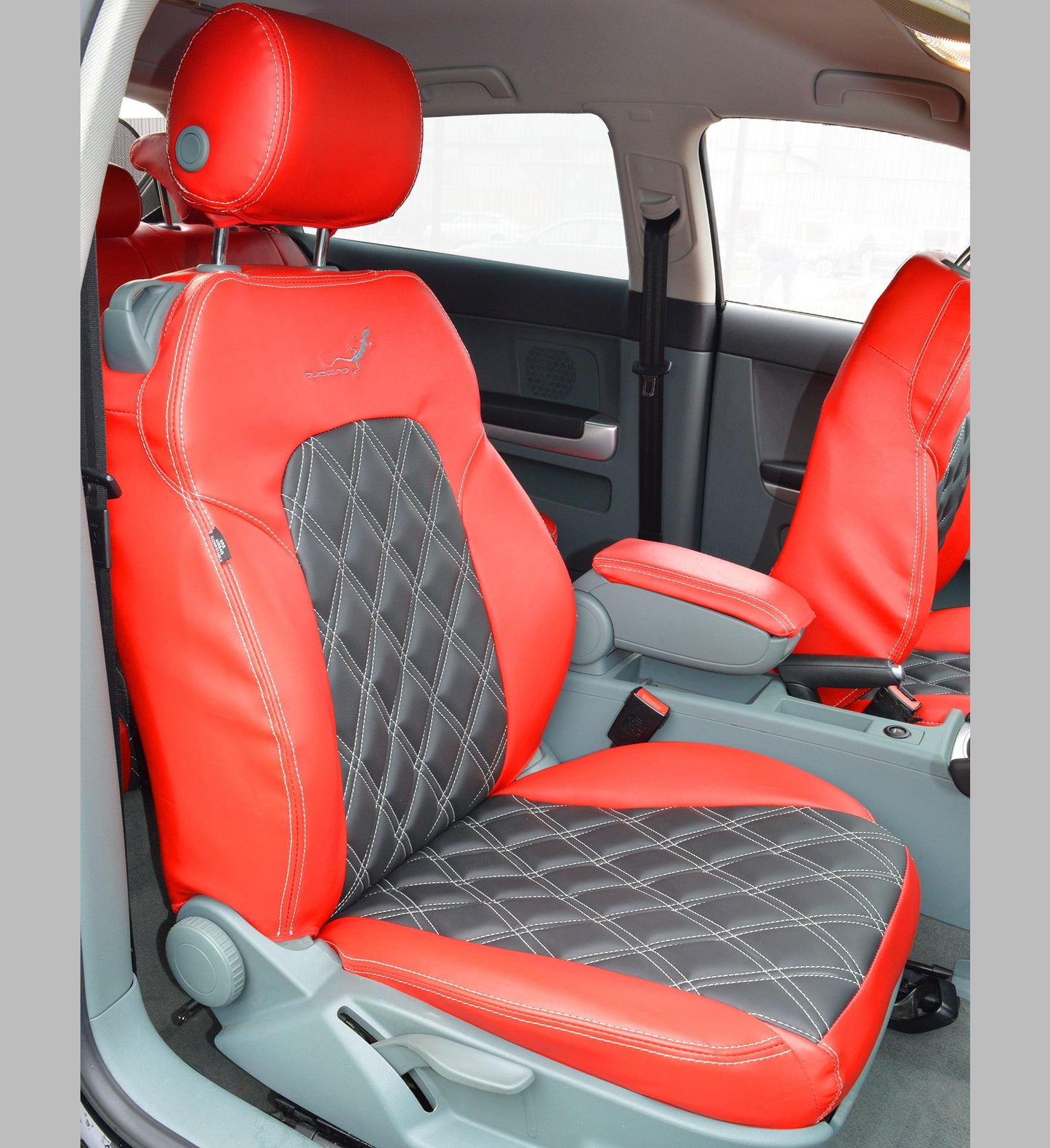 Audi A3 S Line Red & Charcoal Car Seat Covers