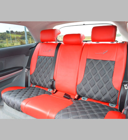 Audi A3 S Line Red & Charcoal Car Seat Covers