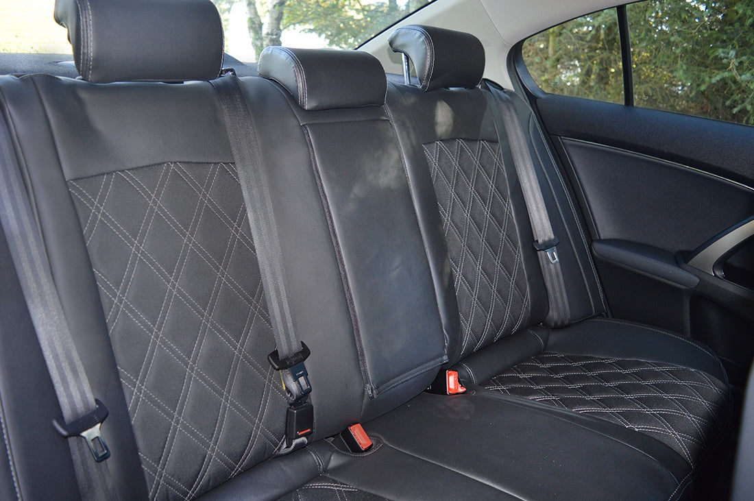Toyota Avensis Leather & Cloth Seat Covers 2009 - 2015