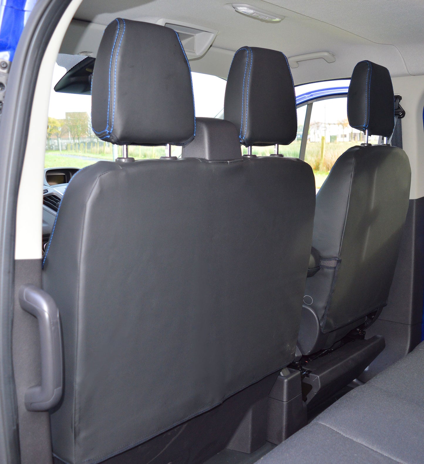 Ford Transit - Diamond Quilting Blue Stitching