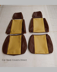 Volkswagen VW T25 / T3 Tailored Van Seat Covers - BROWN & TAN