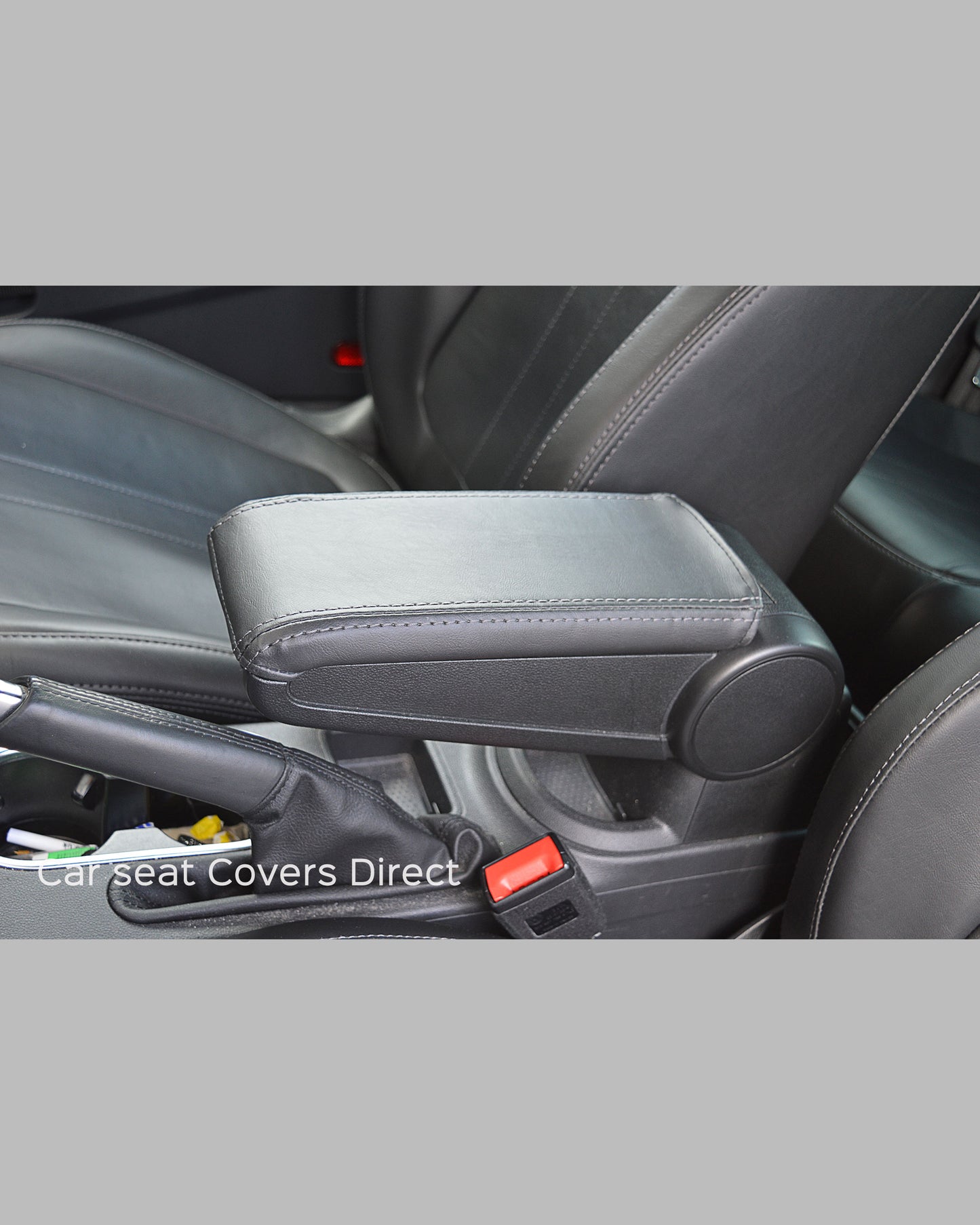 Volkswagen VW NEW Beetle Tailored Seat Covers - Black PVC with Grey Stitching