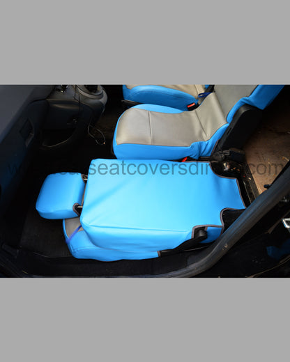 Peugeot Partner Seat Covers - Blue with Grey Centres