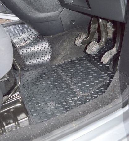 Peugeot Partner 1 Piece Heavy Duty Tough Rubber Floor Mat. (2008-Present)