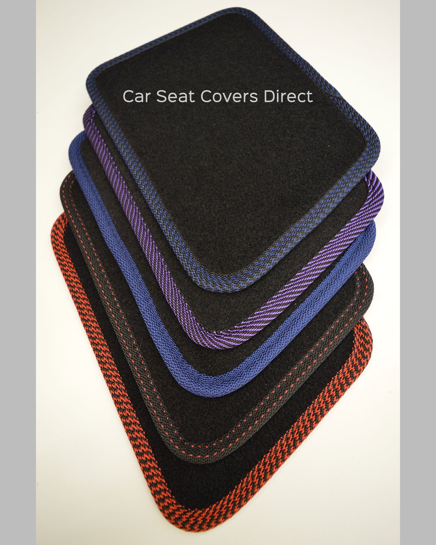 Volkswagen VW Caddy Floor Mats With Logo & Leatherette Binding