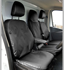 Renault Trafic Tailored EXTRA Heavy Duty Waterproof Seat Covers - Black