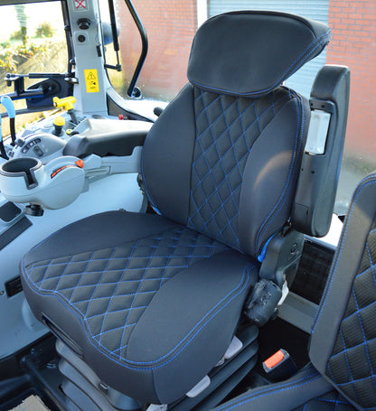New Holland Tractor Tailored Seat Covers For Grammer Maximo Dynamic Seat and Passenger Side Seat
