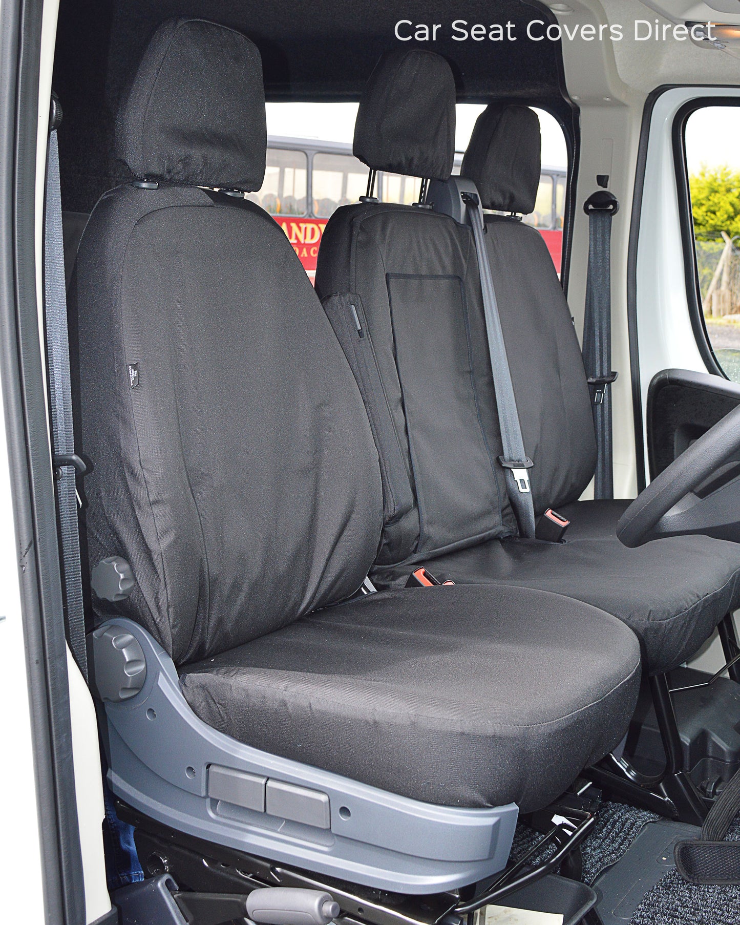 Peugeot Boxer Extra Heavy Duty Black Seat Covers