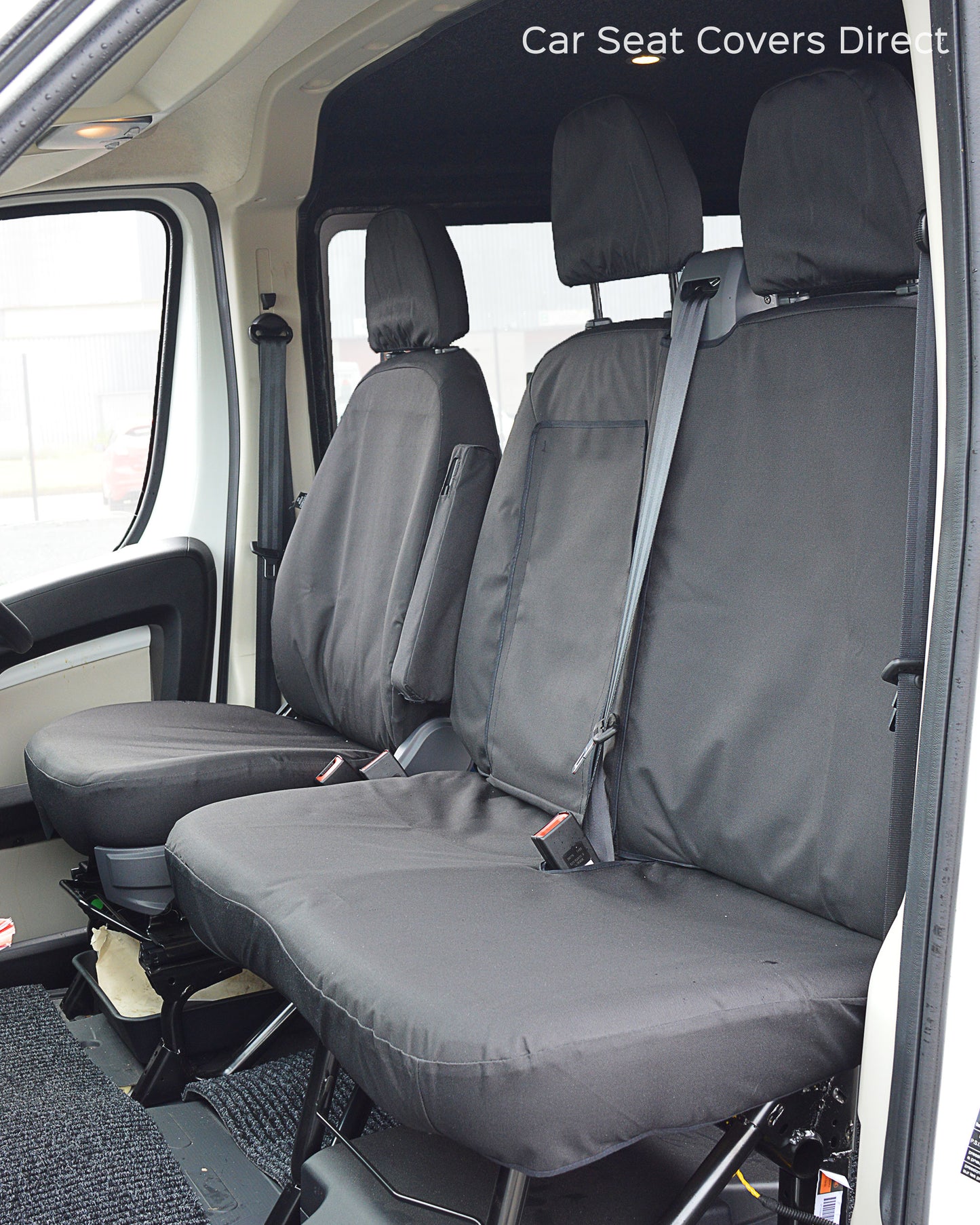 Peugeot Boxer Extra Heavy Duty Black Seat Covers