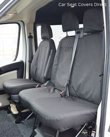 Fiat Ducato Extra Heavy Duty Black Seat Covers