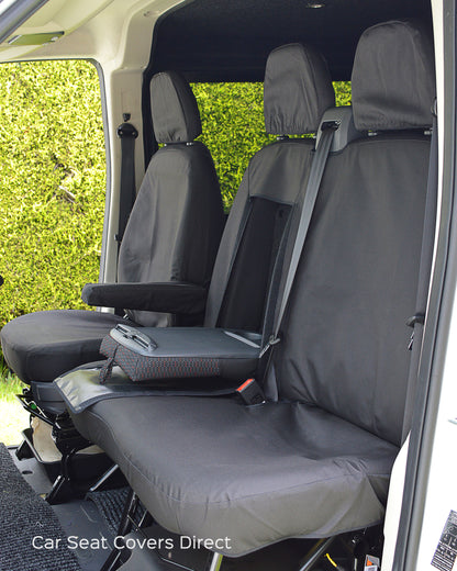 Peugeot Boxer Extra Heavy Duty Black Seat Covers