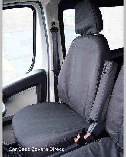 Fiat Ducato Extra Heavy Duty Black Seat Covers