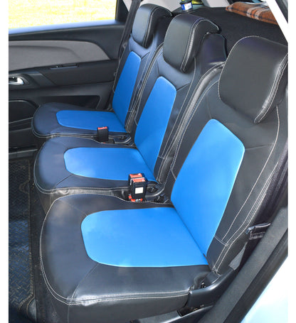 Citroen C4 Picasso Tailored Seat Covers - Charcoal & New Lupin Blue (2013 - Present) - 5 seater