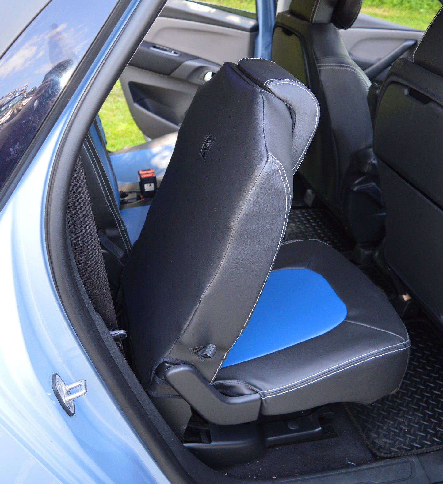 Citroen C4 Picasso Tailored Seat Covers - Charcoal & New Lupin Blue (2013 - Present) - 5 seater