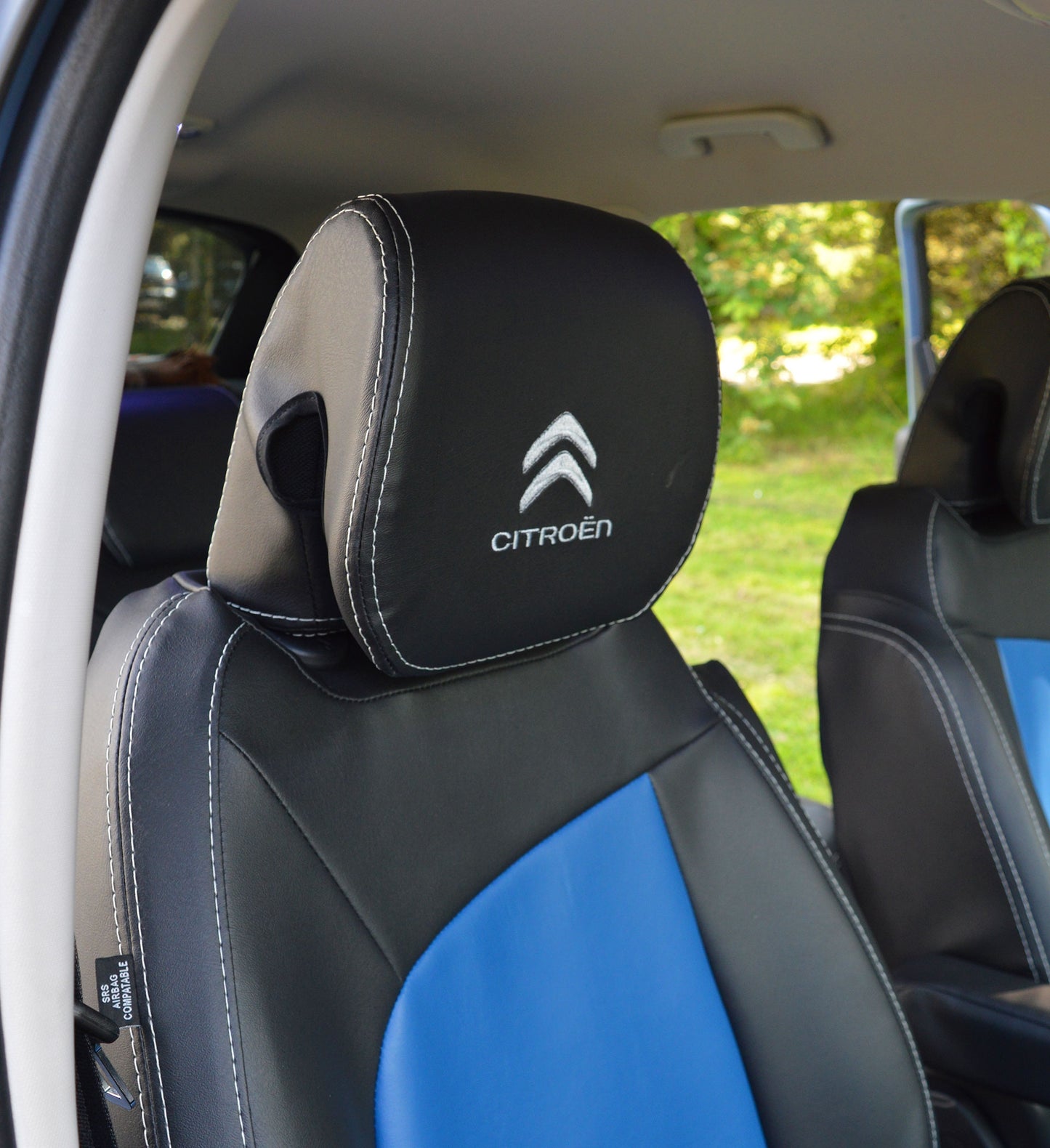 Citroen C4 Picasso Tailored Seat Covers - Charcoal & New Lupin Blue (2013 - Present) - 5 seater